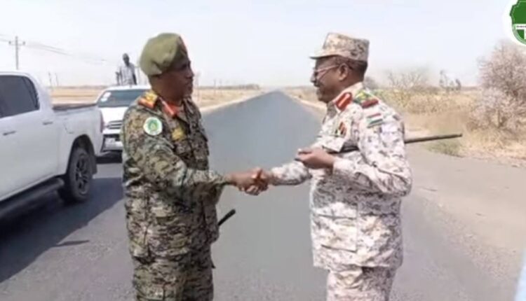 قائد الفرقة 22 مشاة بابنوسة يصل القضارف